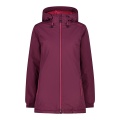 CMP Winter Jacket Long Fix Hood (lined ripstop jacket) magenta red women